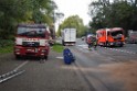 LKW blieb unter Bruecke haengen Koeln Ehrenfeld Innere Kanalstr Hornstr P425